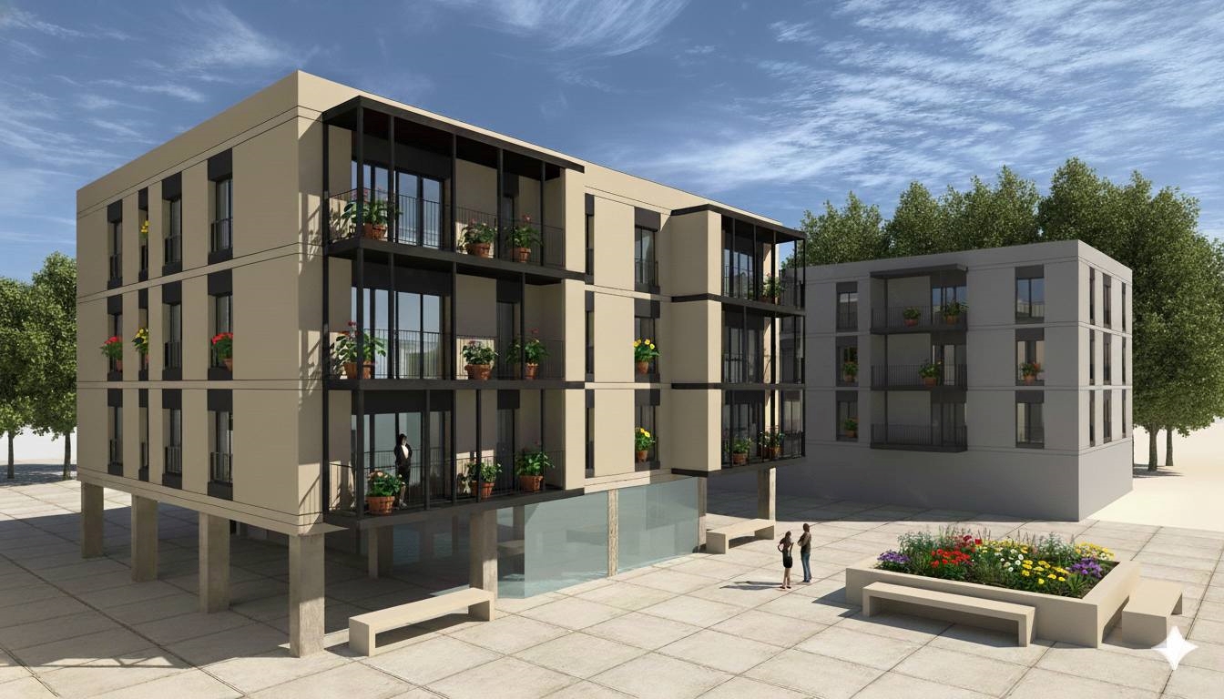 Lote 51 Qta. do Outeiro - Apartamentos T1 e T2 e Espaços Comerciais